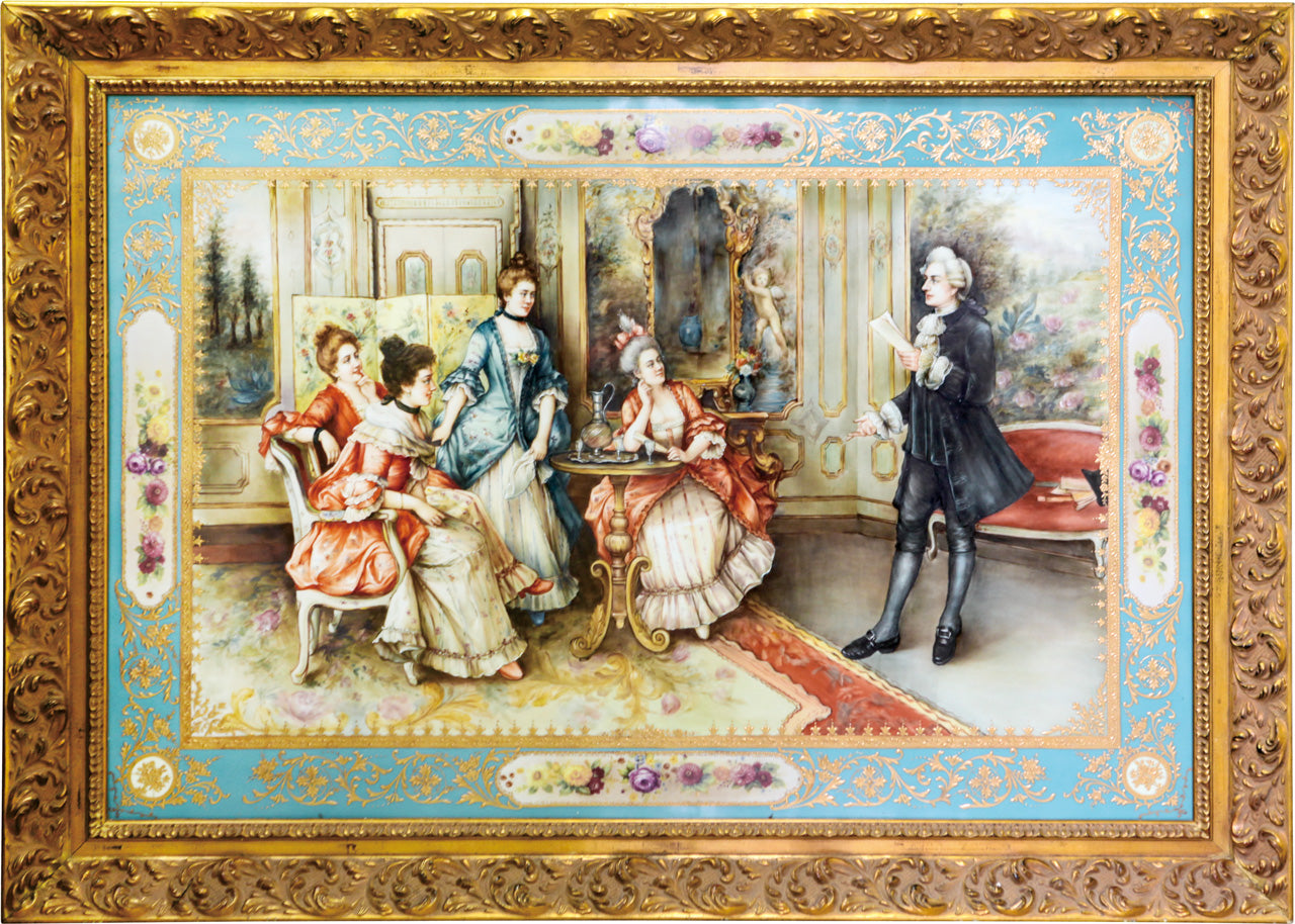 法国定制特大瓷板画