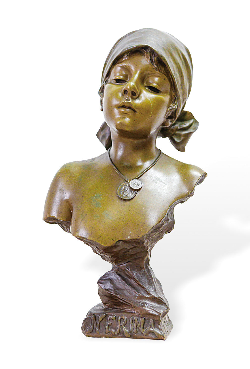 1890年法国收藏级铜雕作品《NERINA》